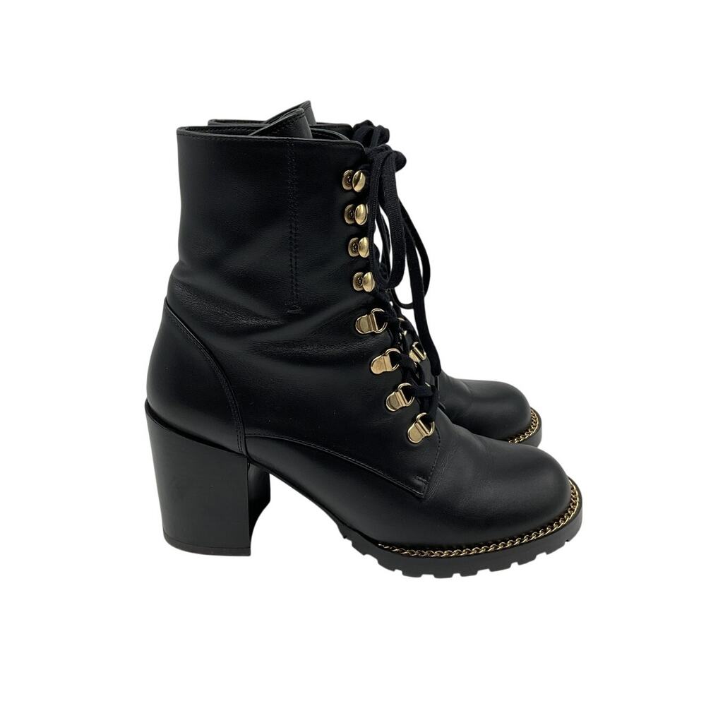 Stuart Weitzman Black Kolbie Ankle Boots Size 6.5 - Picture 2 of 6